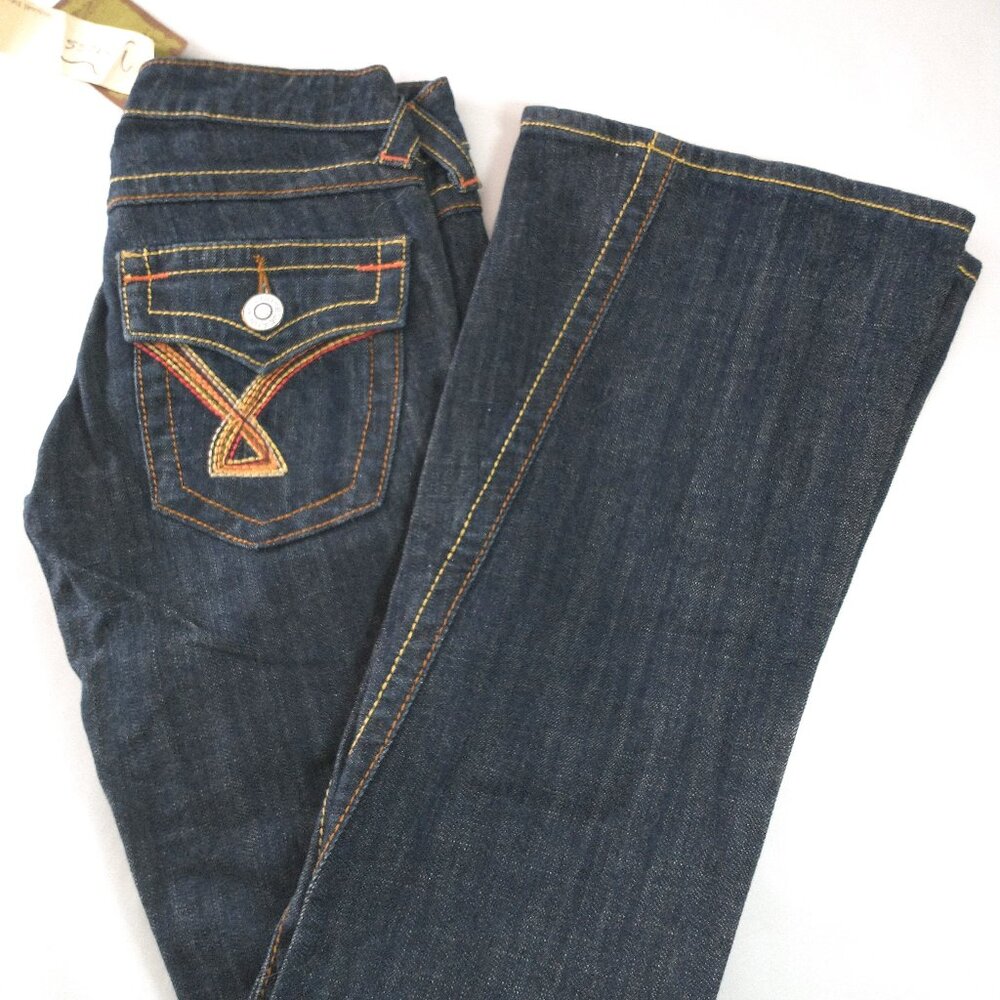 Vintage NWT Vigoss Dark Wash Jeans with Stitching Accents Size 25